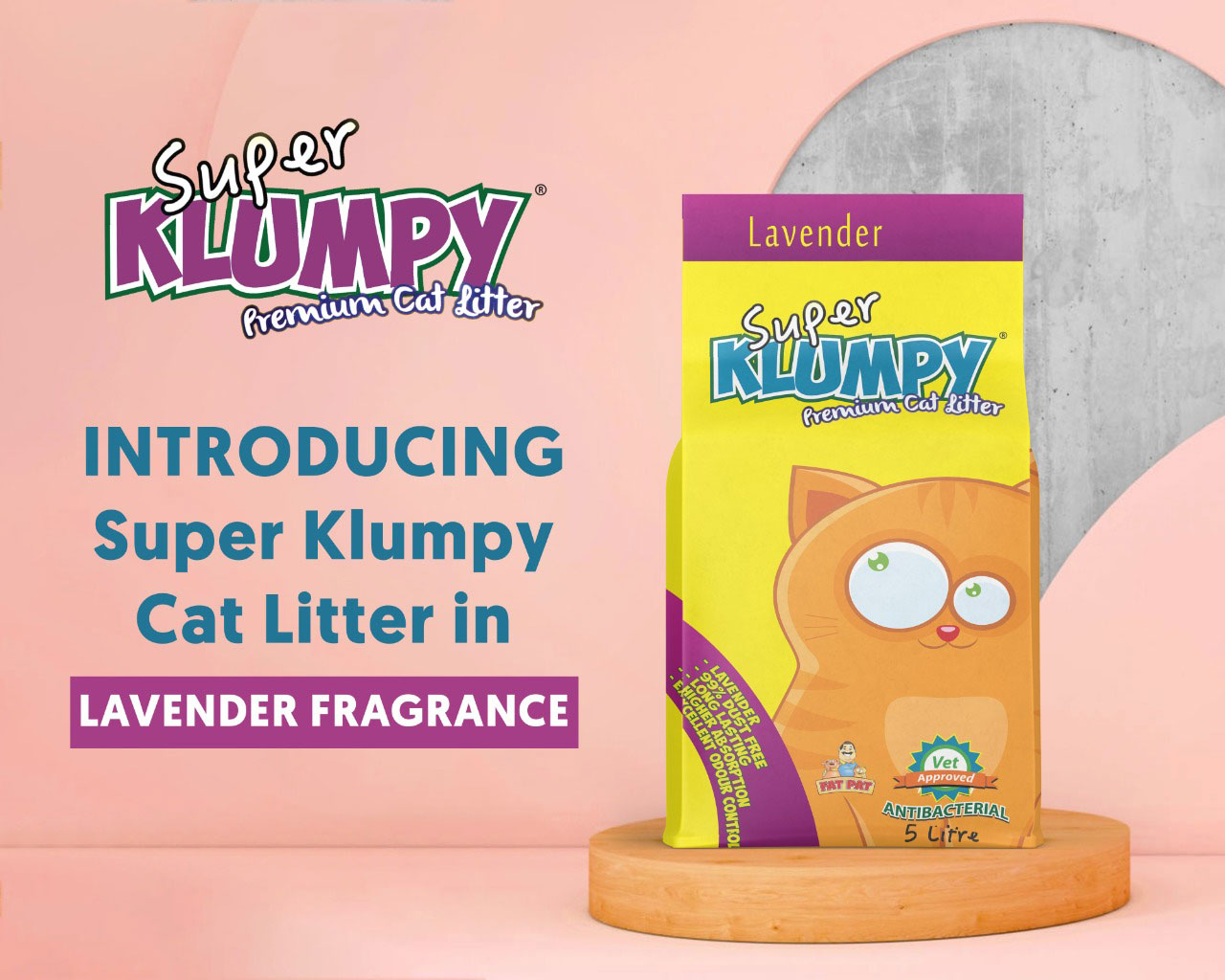 Super Klumpy Cat Litter Levender Scent Klumpy, Pakistan